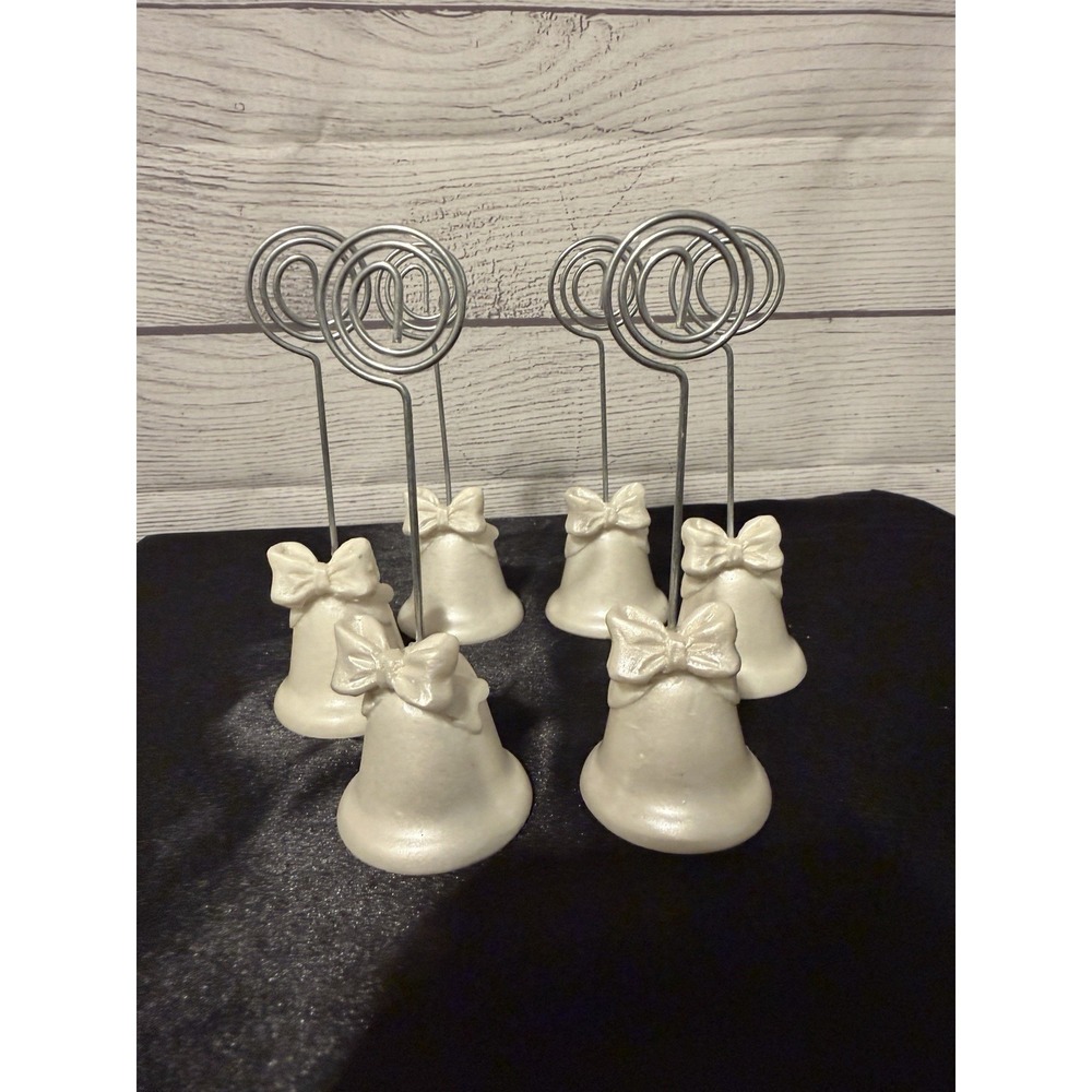 Vintage Place Card Holder Bell & Bow 134 Pieces - Picture 2 of 6